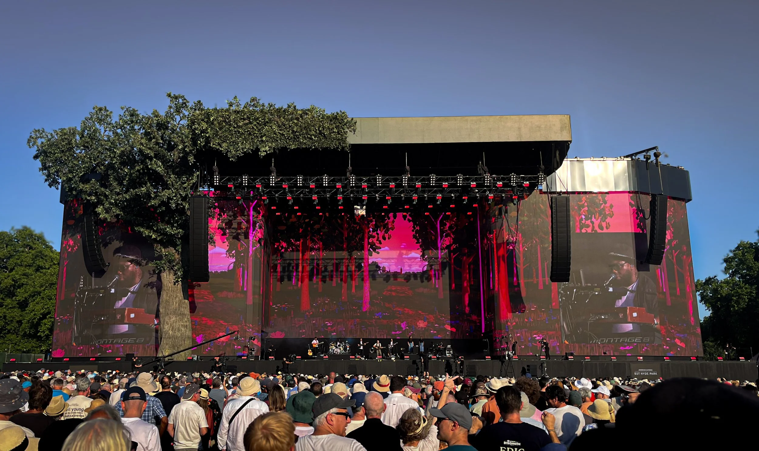 Festival stage visuals