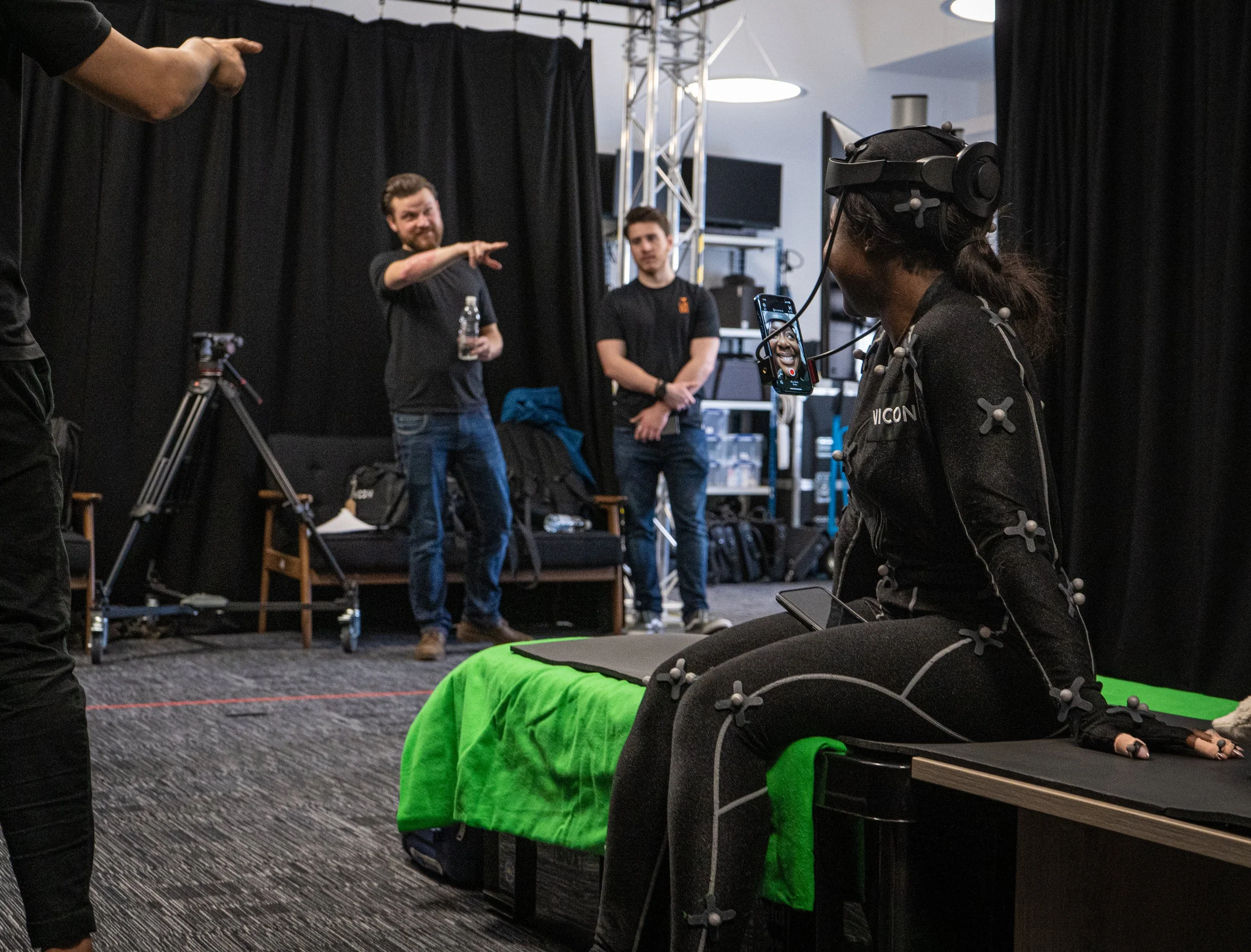 Motion capture behind the scenes